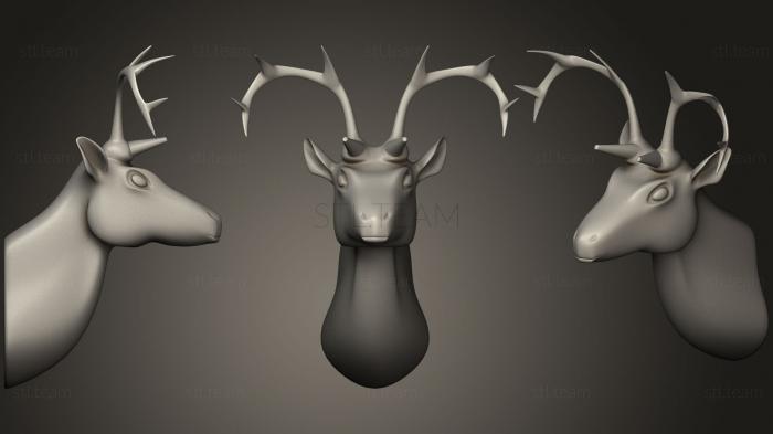 3D model Deer Head Sculpture (STL)